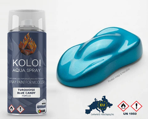 Turquoise Blue Candy – Koloi Aqua Spray 400ml
