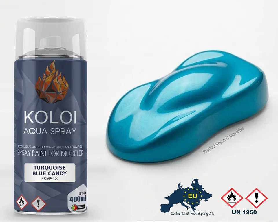 Turquoise Blue Candy – Koloi Aqua Spray 400ml 1