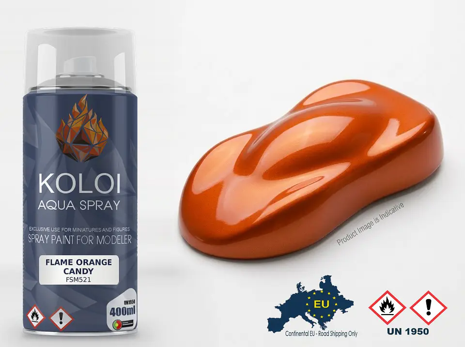 Flame Orange Candy – Koloi Aqua Spray 400ml 1