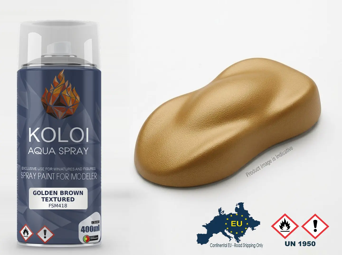 Golden Brown Textured – Koloi Aqua Spray 400ml 1