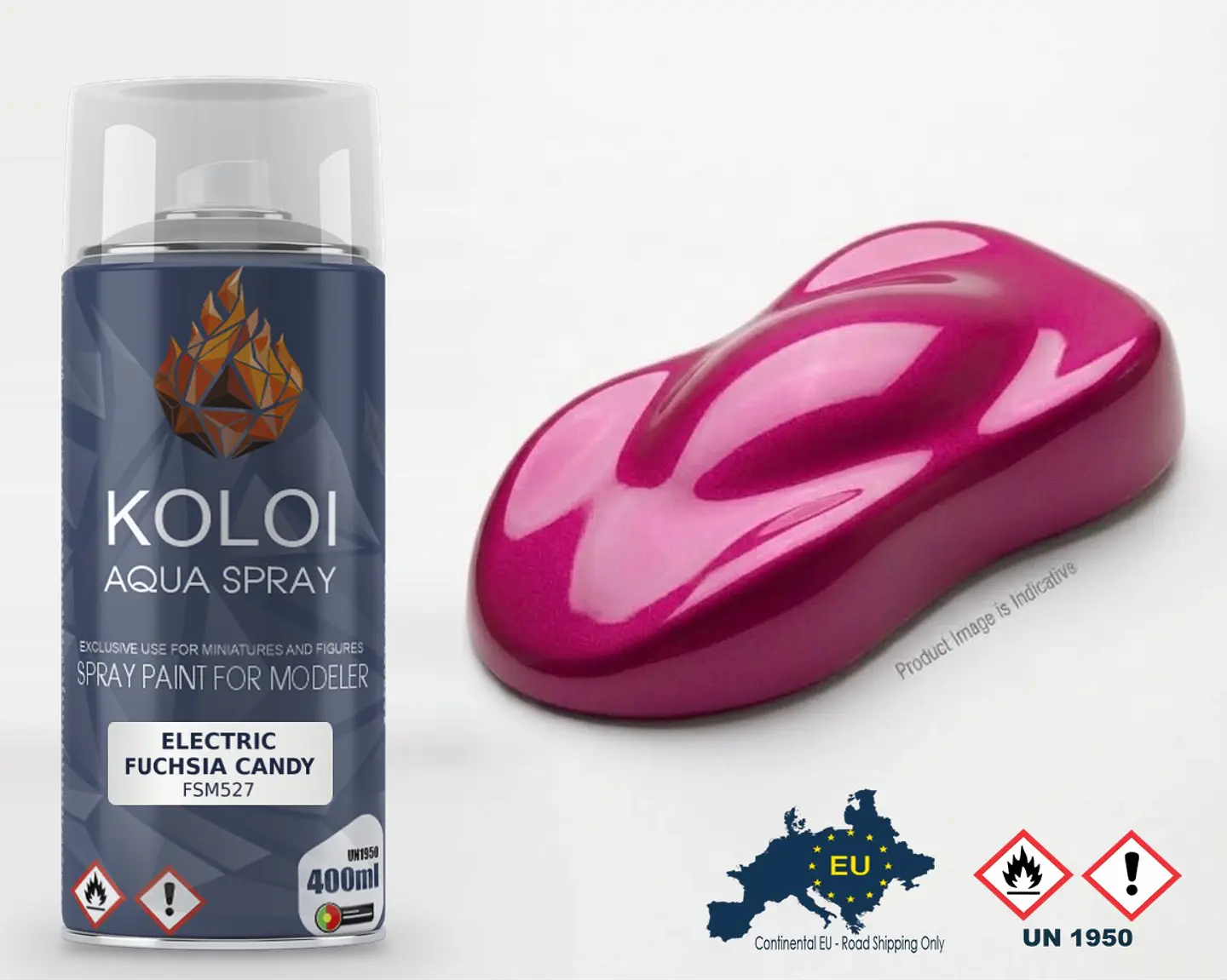 Electric Fuchsia Candy – Koloi Aqua Spray 400ml 1