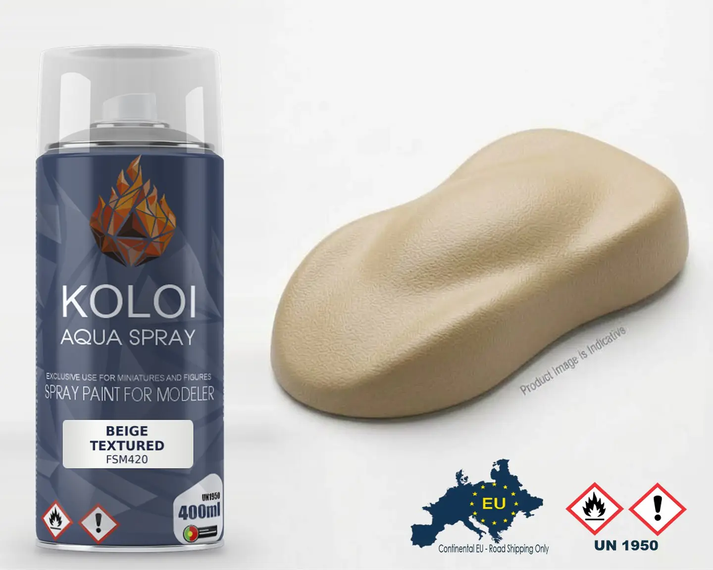 Beige Textured – Koloi Aqua Spray 400ml 1