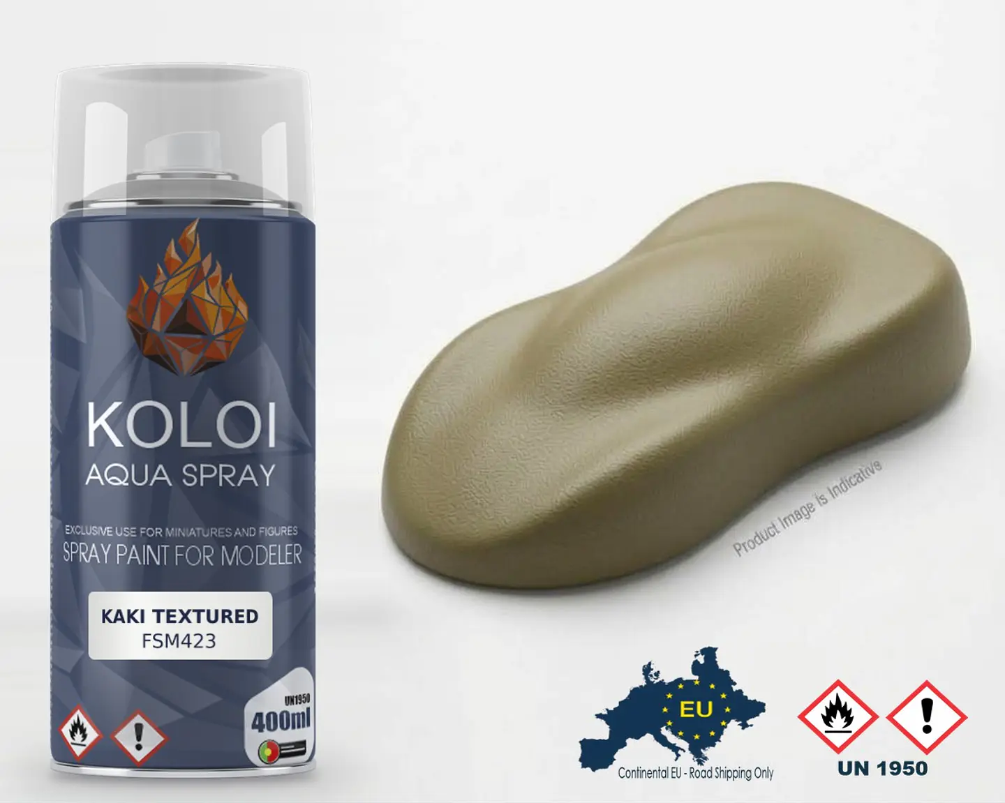 Kaki Textured – Koloi Aqua Spray 400ml 1
