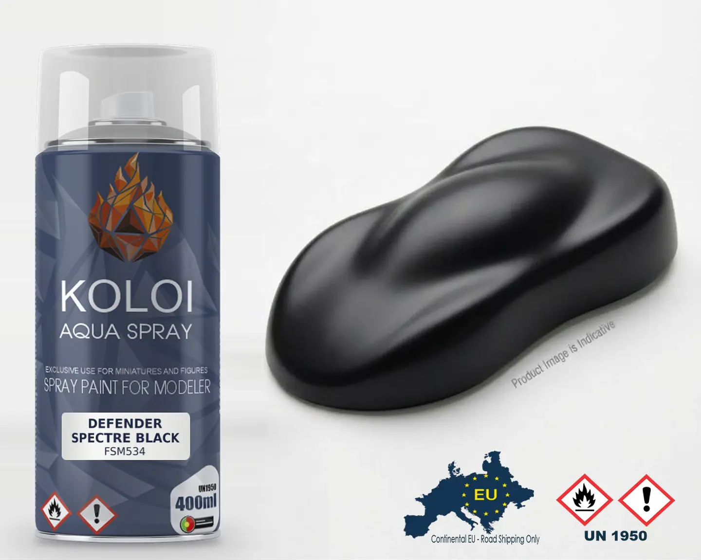 Defender Spectre Black – Koloi Aqua Spray 400ml 1