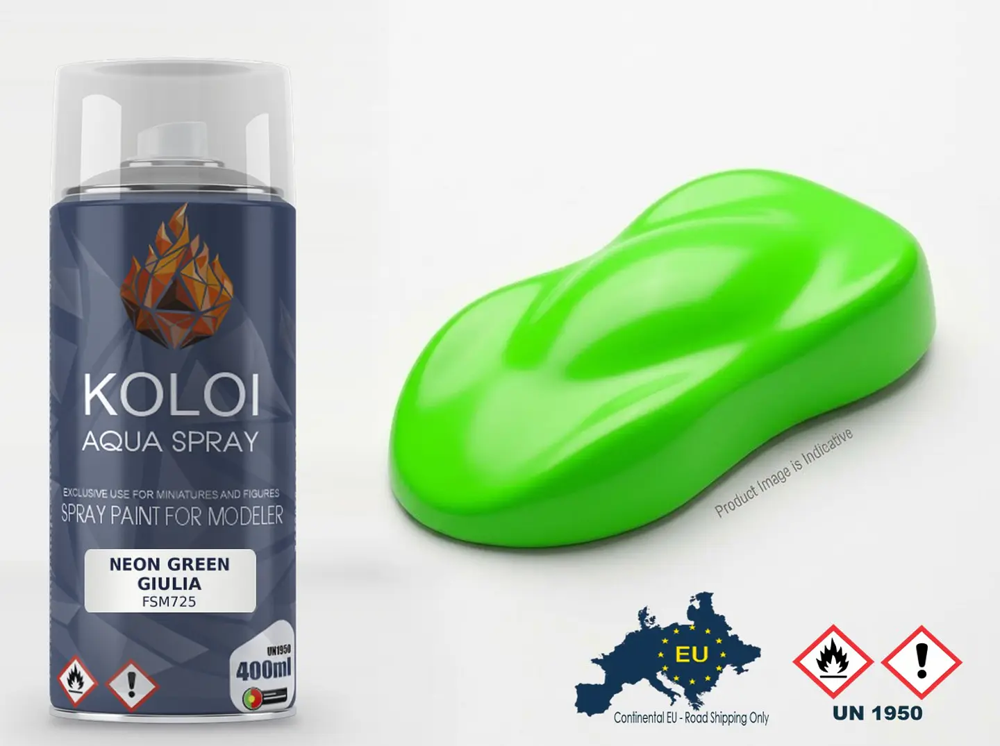 Neon Green Giulia – Koloi Aqua Spray 400ml 1