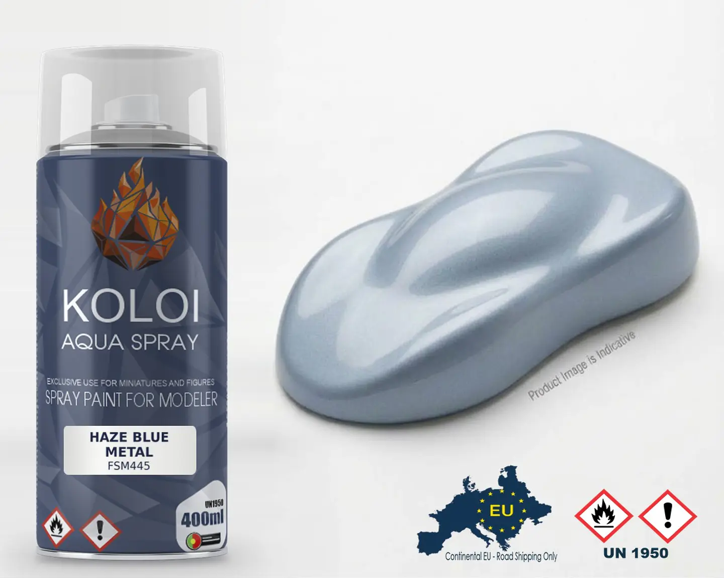 Haze Blue Metal – Koloi Aqua Spray 400ml 1