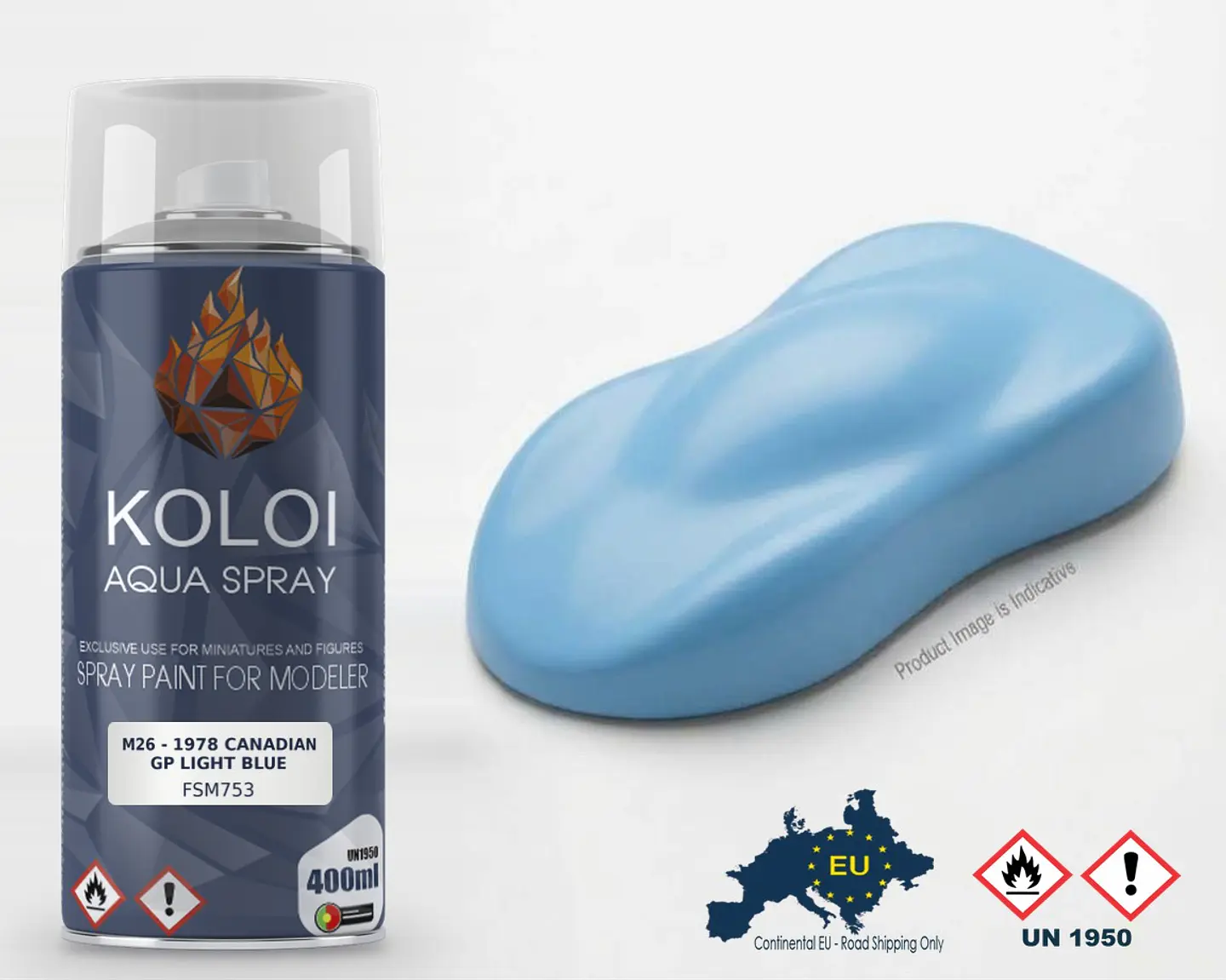 M26 - 1978 Canadian GP Light Blue – Koloi Aqua Spray 400ml 1