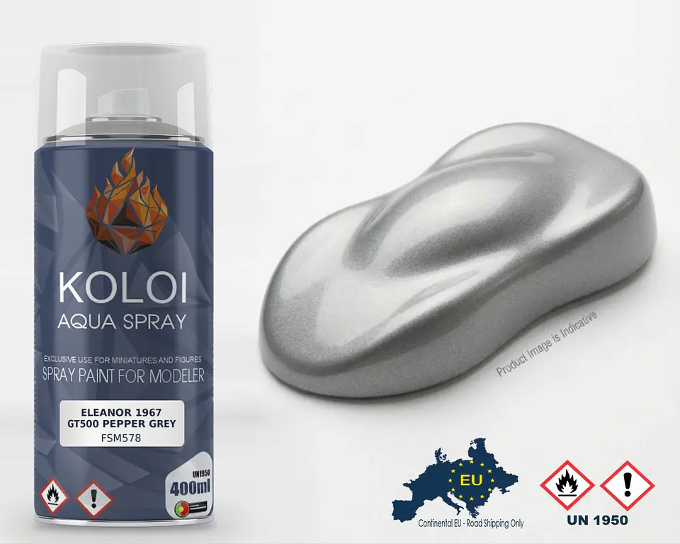 Eleanor 1967 GT500 Pepper Grey – Koloi Aqua Spray 400ml 1