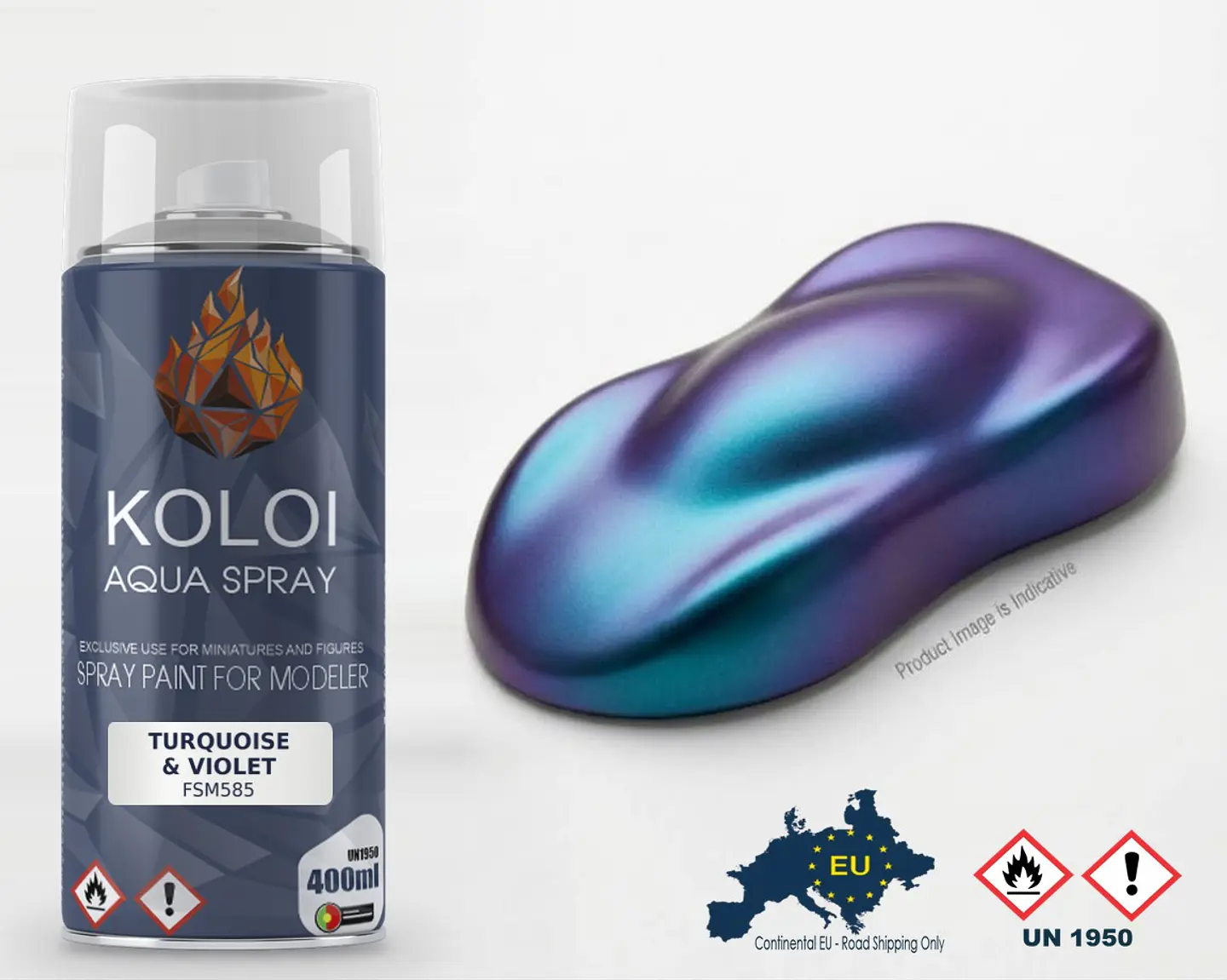 Turquoise & Violet – Koloi Aqua Spray 400ml 1