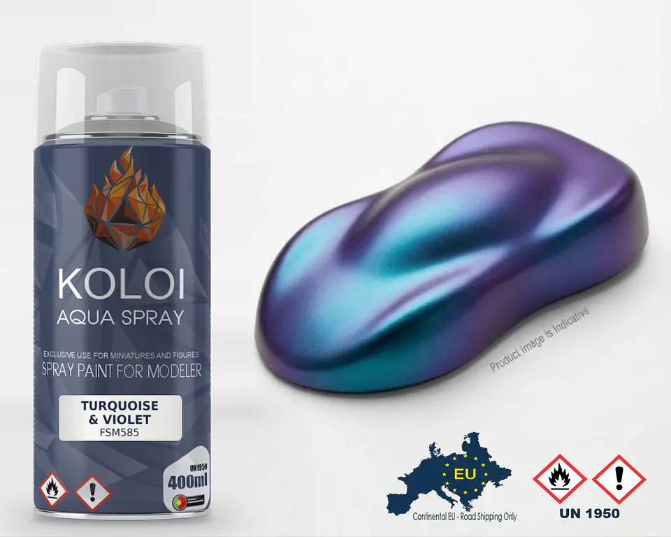 Turquoise & Violet – Koloi Aqua Spray 400ml 1