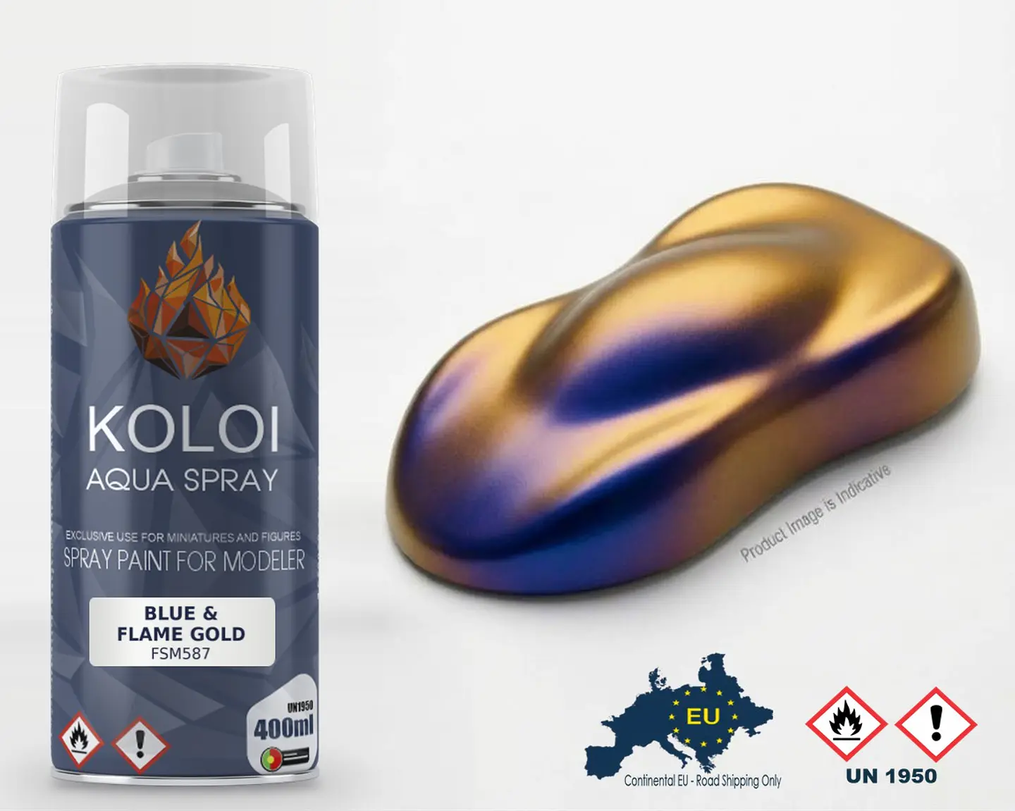 Blue & Flame Gold – Koloi Aqua Spray 400ml 1