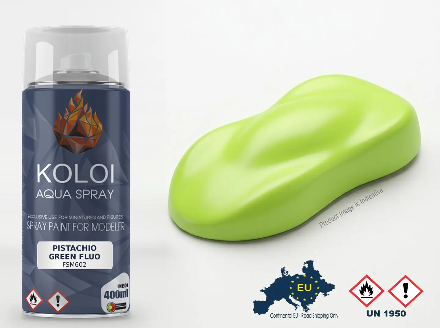 Pistachio Green Fluo – Koloi Aqua Spray 400ml 1