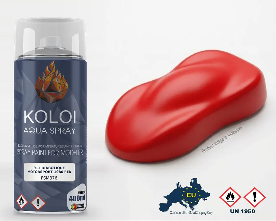 911 Diabolique Motorsport 1980 Red – Koloi Aqua Spray 400ml 1