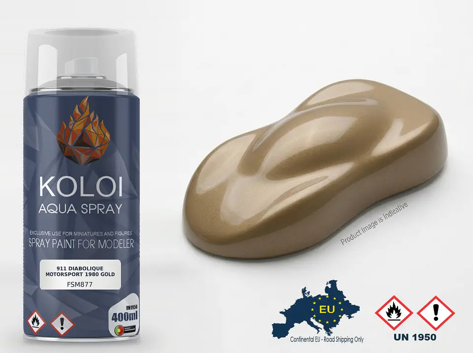 911 Diabolique Motorsport 1980 Gold – Koloi Aqua Spray 400ml 1