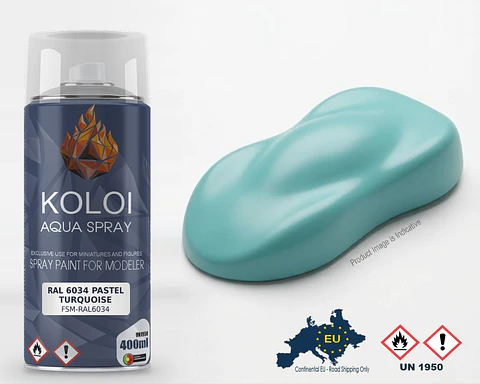 RAL 6034 Pastel Turquoise – Koloi Aqua Spray 400ml