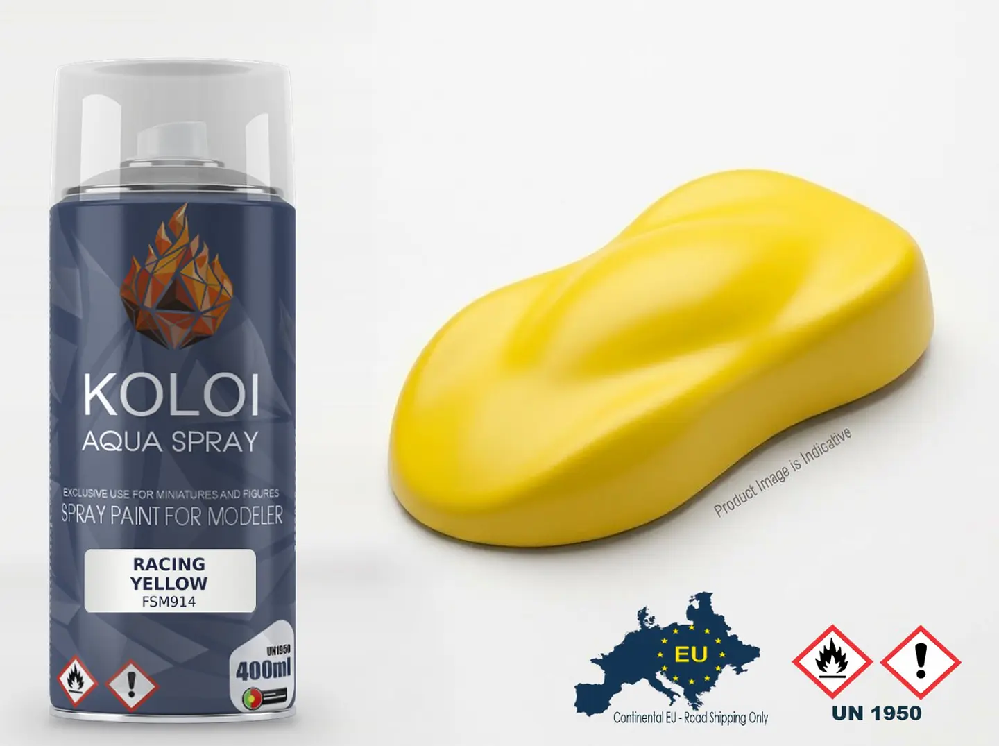 Racing Yellow – Koloi Aqua Spray 400ml 1