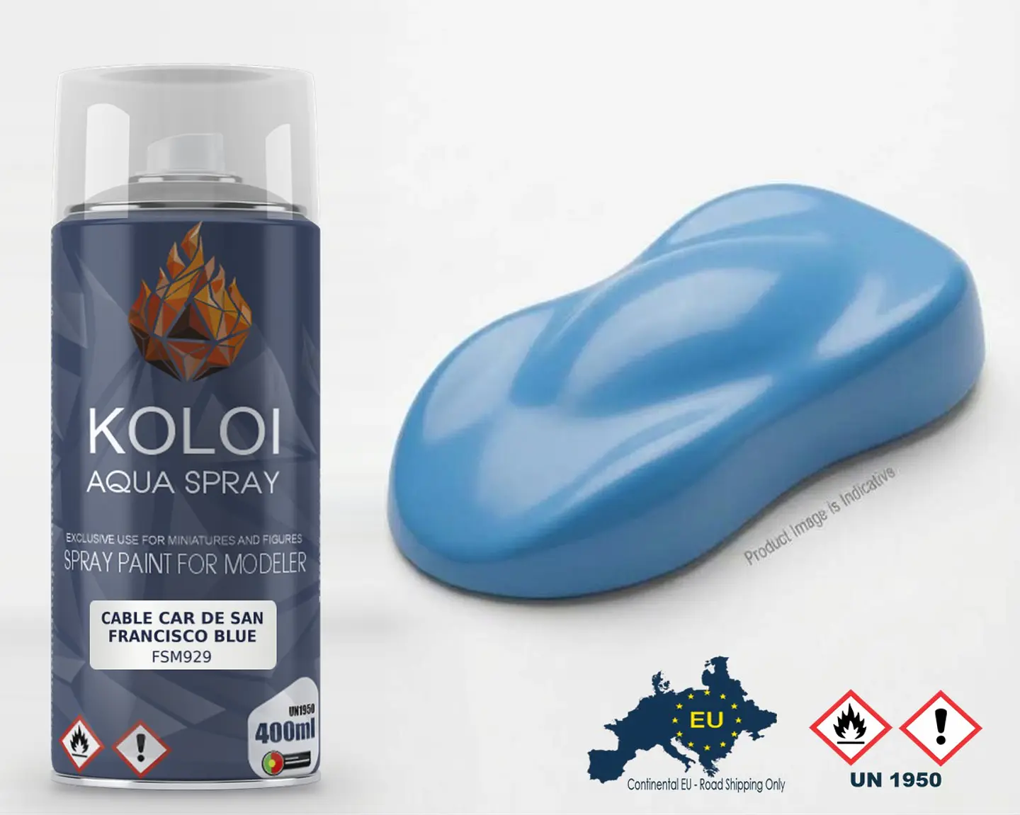 Cable Car de San Francisco Blue – Koloi Aqua Spray 400ml 1
