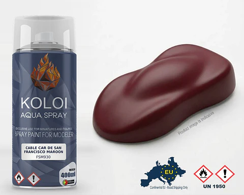 Cable Car de San Francisco Maroon – Koloi Aqua Spray 400ml