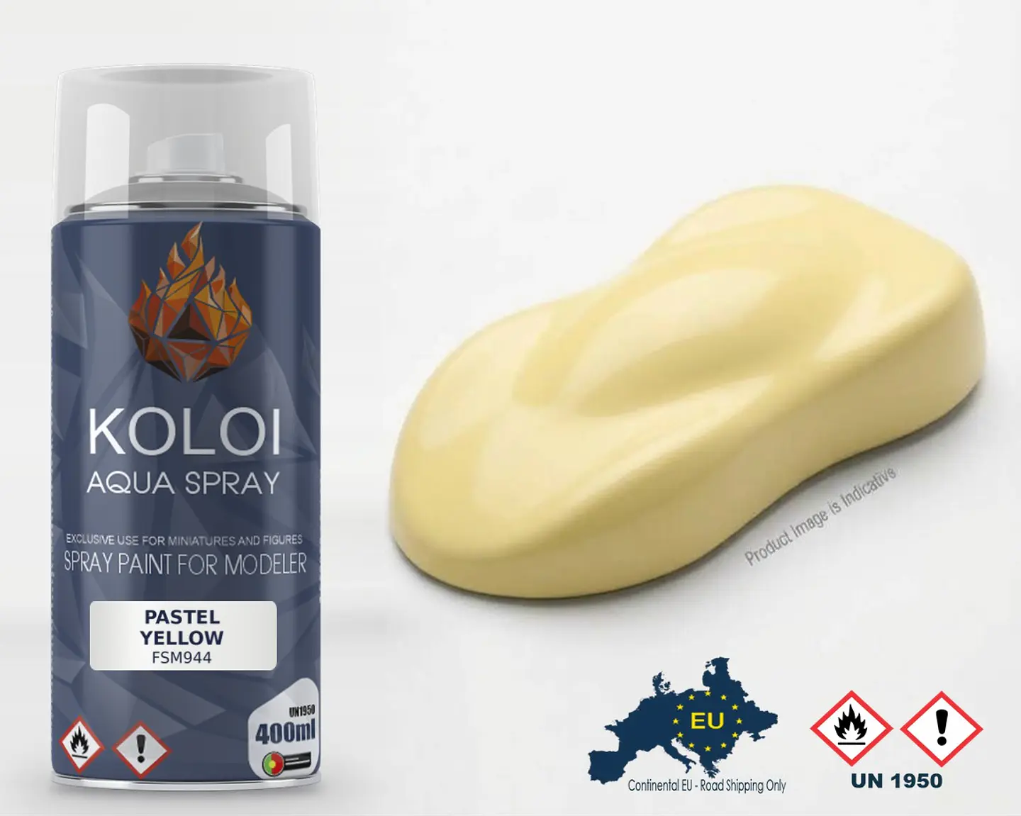 Pastel Yellow – Koloi Aqua Spray 400ml 1