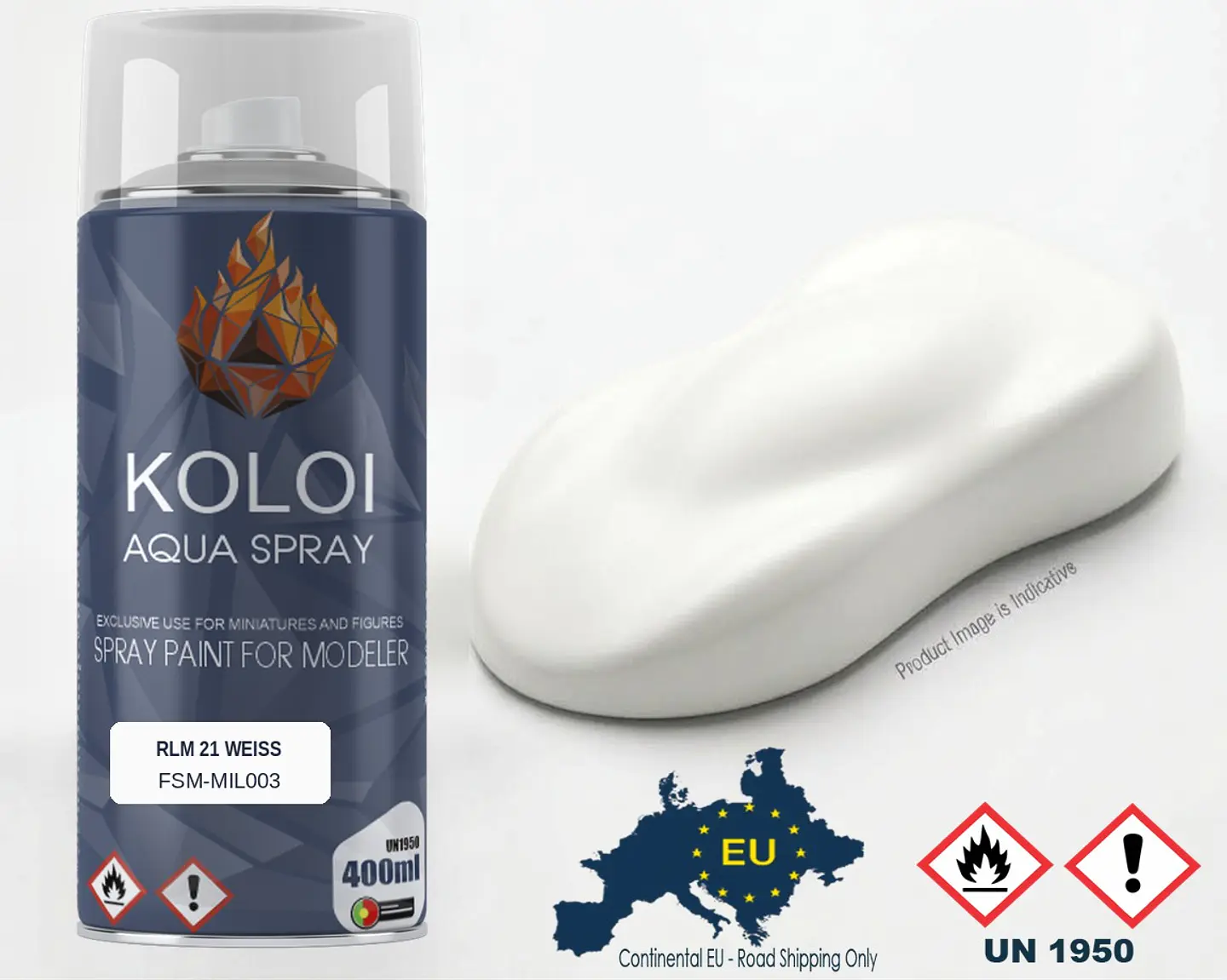 RLM 21 Weiß – Koloi Aqua Spray 400ml 1