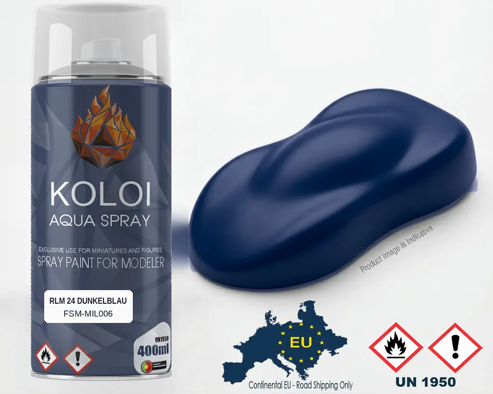 RLM 24 Dunkelblau – Koloi Aqua Spray 400ml 1