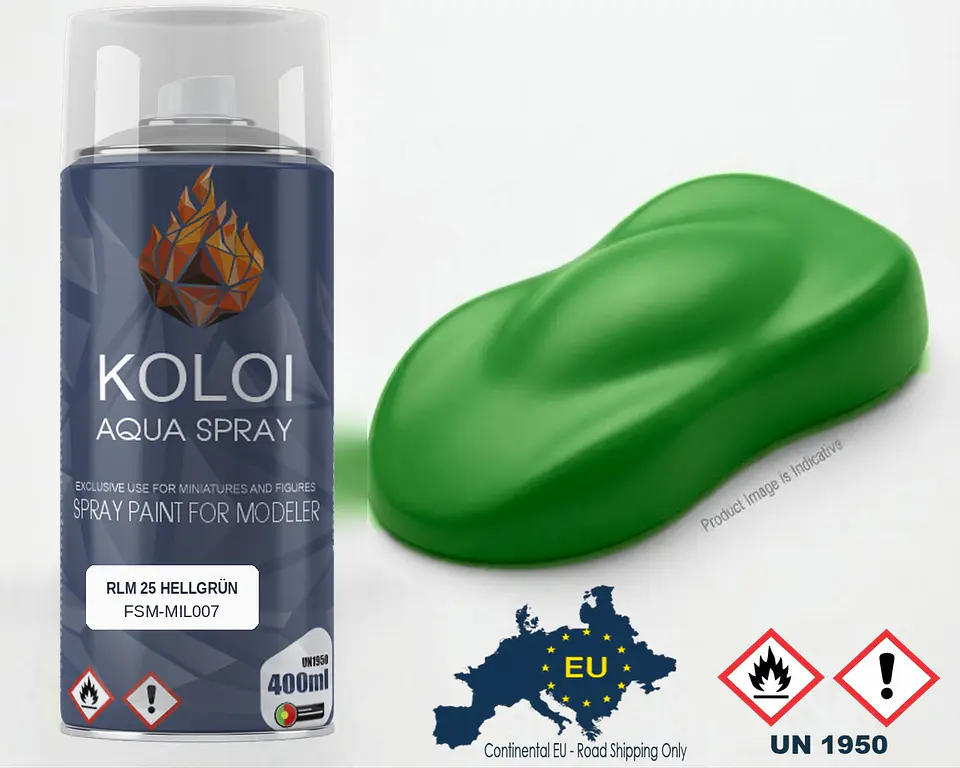 RLM 25 Hellgrün – Koloi Aqua Spray 400ml 1
