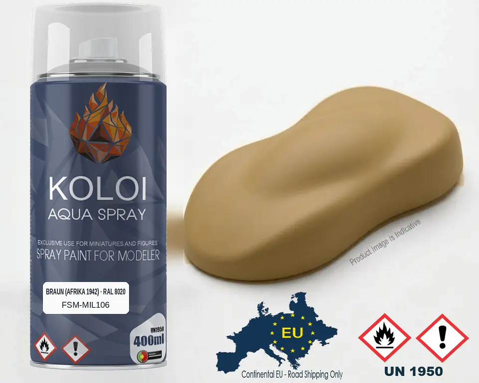 Braun (Afrika 1942) RAL 8020 – Koloi Aqua Spray 400ml 1