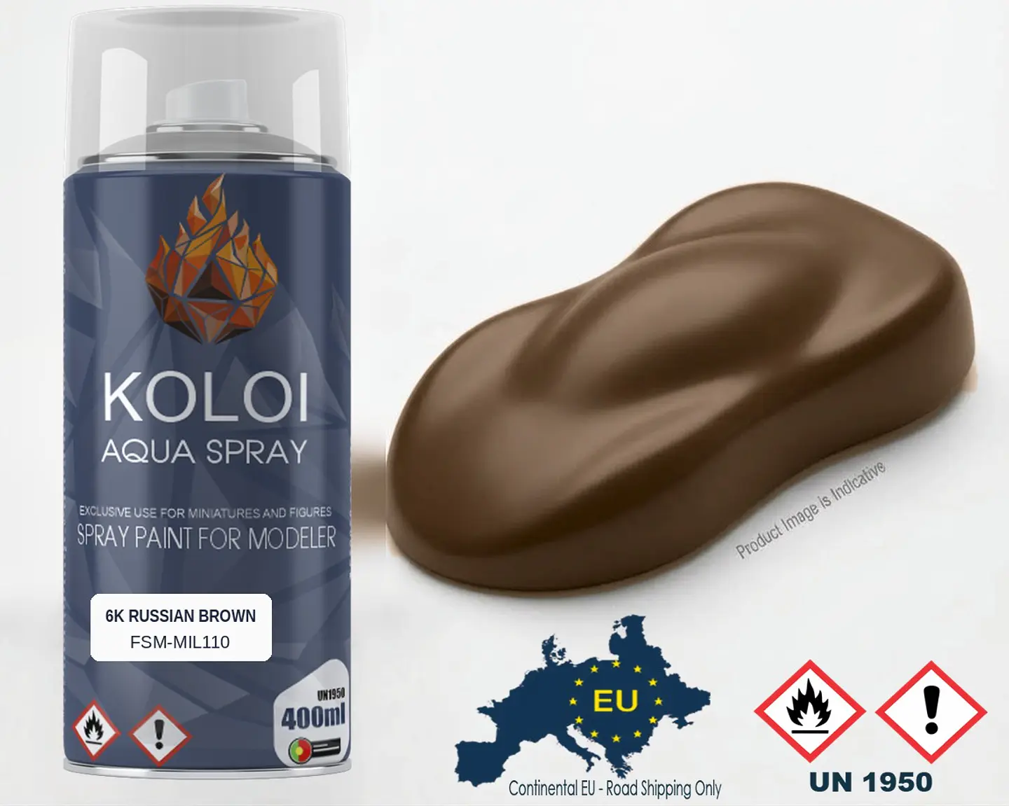 6K Russian Brown – Soviet Army – Koloi Aqua Spray 400ml 1