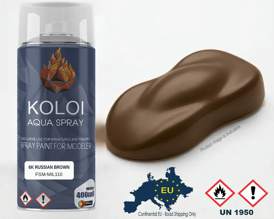 6K Russian Brown – Soviet Army – Koloi Aqua Spray 400ml 1