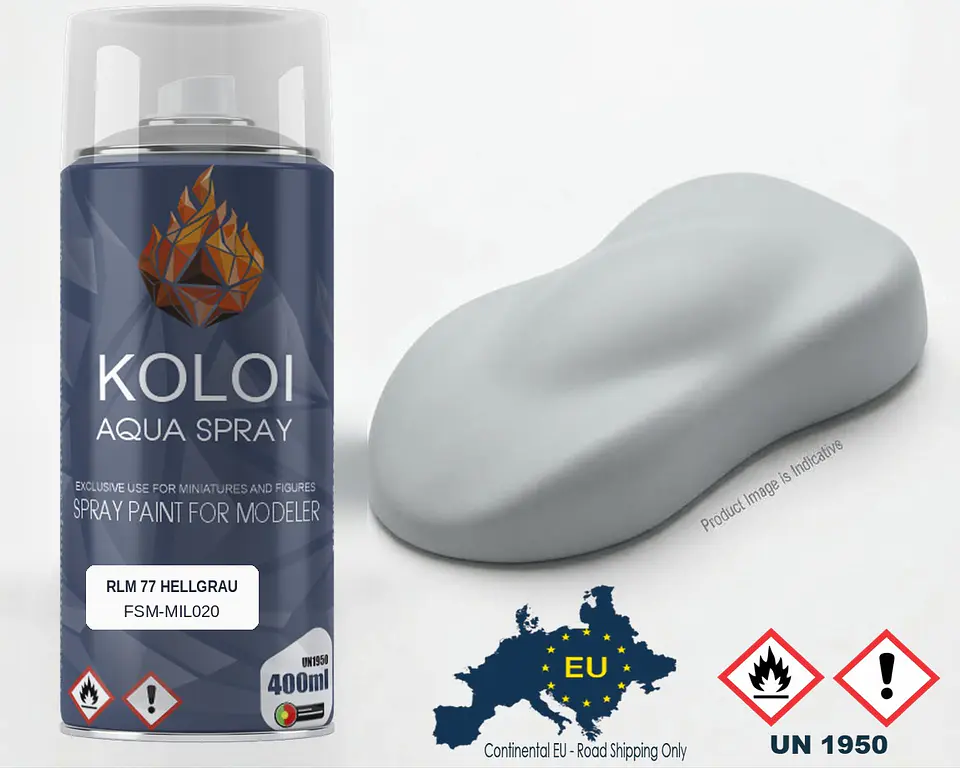 RLM 77 Hellgrau – Koloi Aqua Spray 400ml 1
