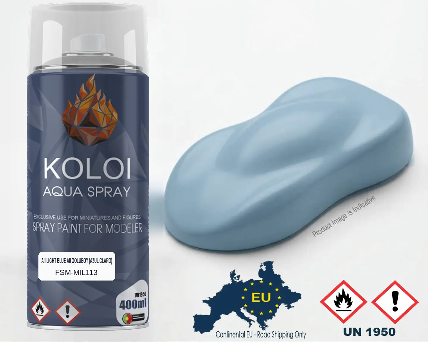 AII Light Blue AII Goluboy (azul claro) (Soviet VVS) – Koloi Aqua Spray 400ml 1