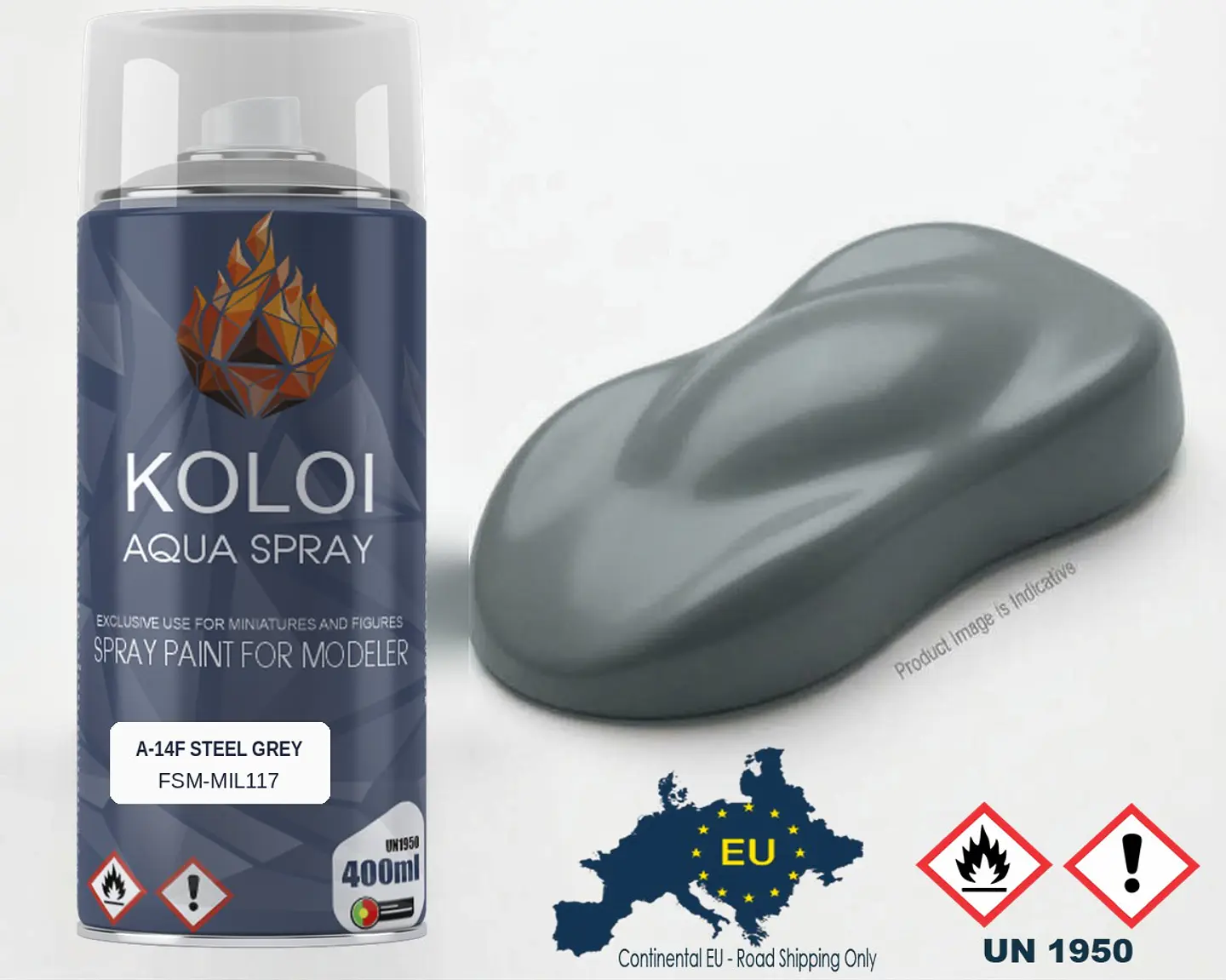 A-14f Steel Grey (Soviet VVS) – Koloi Aqua Spray 400ml 1