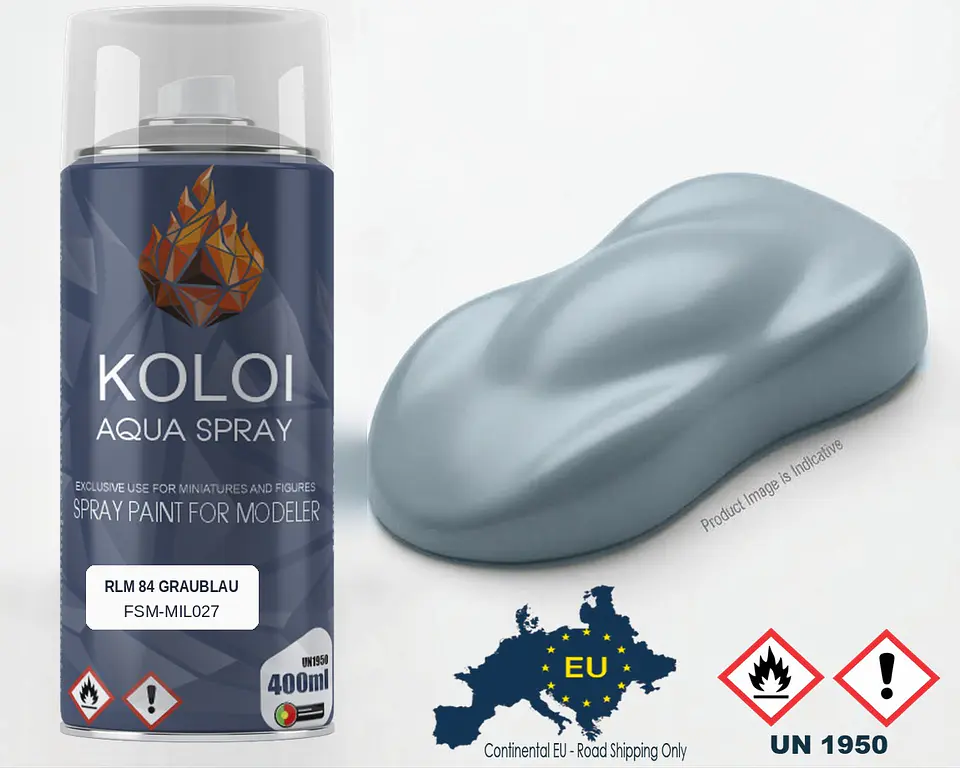 RLM 84 Graublau – Koloi Aqua Spray 400ml 1