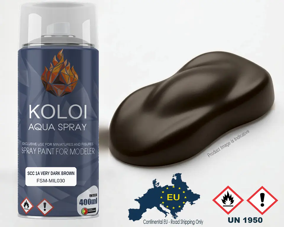 SCC 1A Very Dark Brown – Koloi Aqua Spray 400ml 1