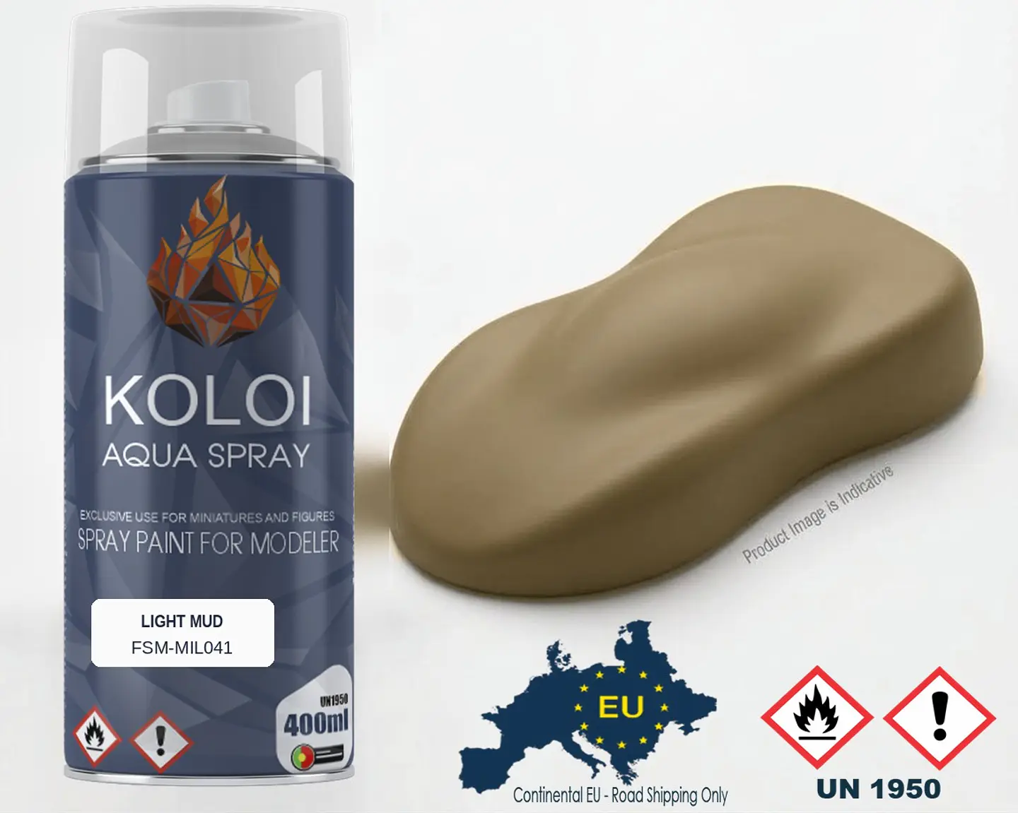 Light Mud – Koloi Aqua Spray 400ml 1