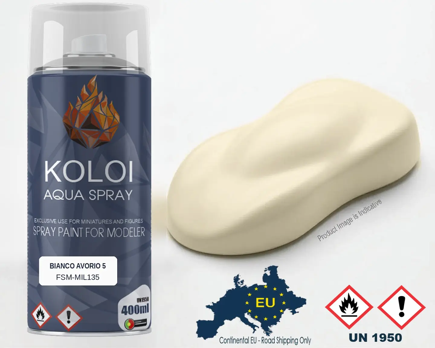 Bianco Avorio 5 (Regia Aeronautica) – Koloi Aqua Spray 400ml 1