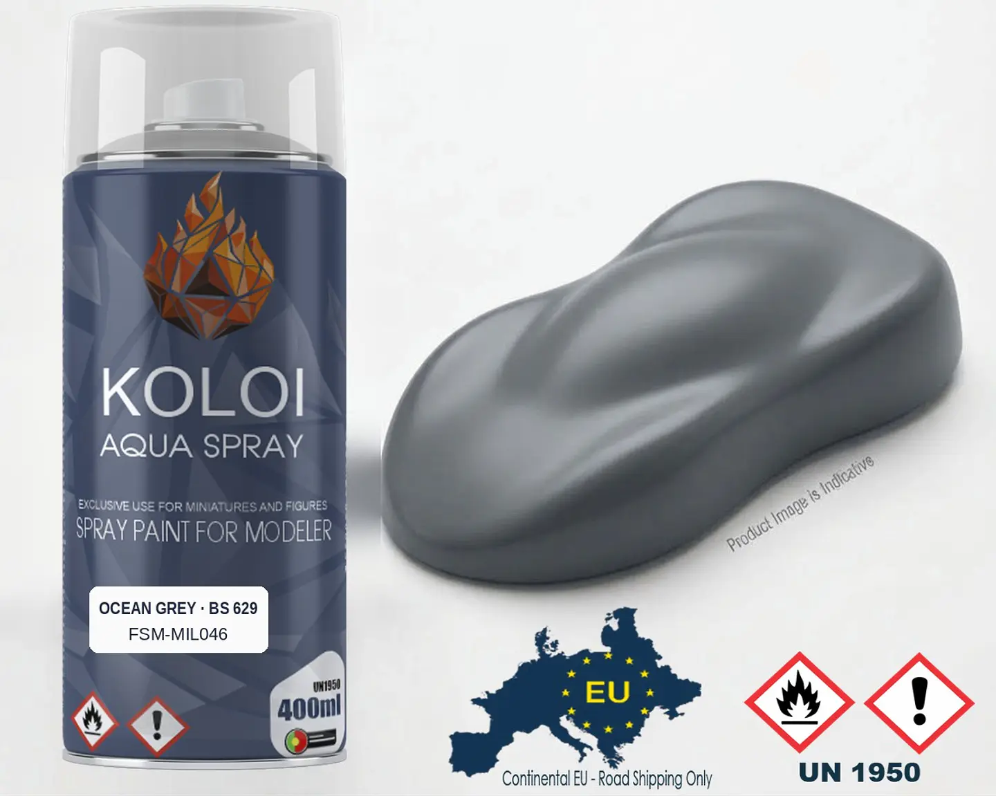 RAF Ocean Grey BS 629 – Koloi Aqua Spray 400ml 1
