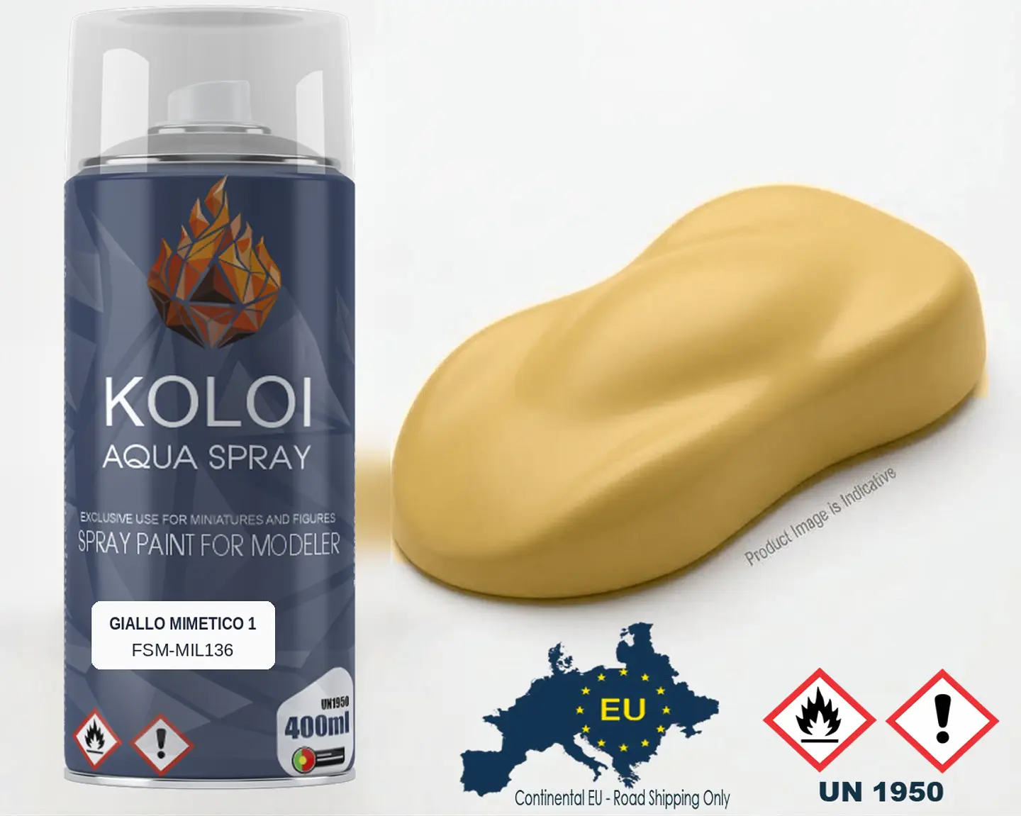 Giallo Mimetico 1 (Regia Aeronautica) – Koloi Aqua Spray 400ml 1