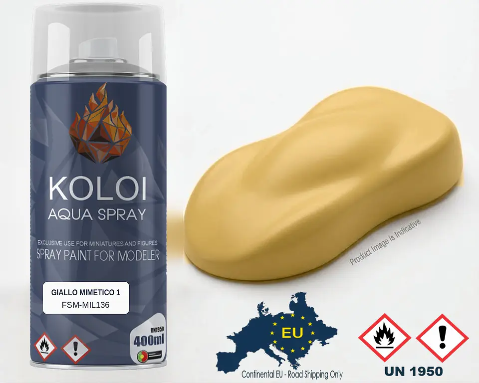 Giallo Mimetico 1 (Regia Aeronautica) – Koloi Aqua Spray 400ml 1
