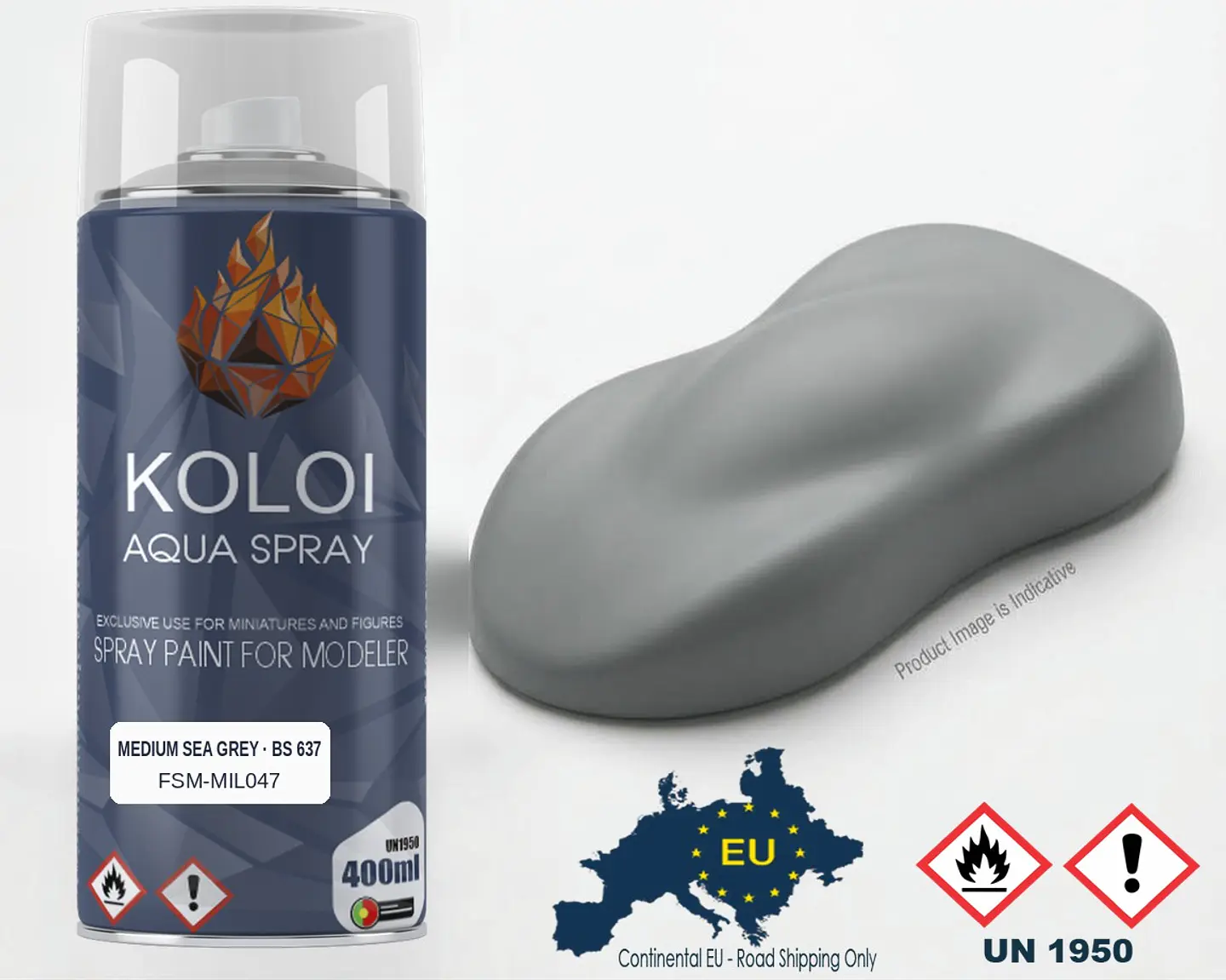 RAF Medium Sea Grey BS 637 – Koloi Aqua Spray 400ml 1