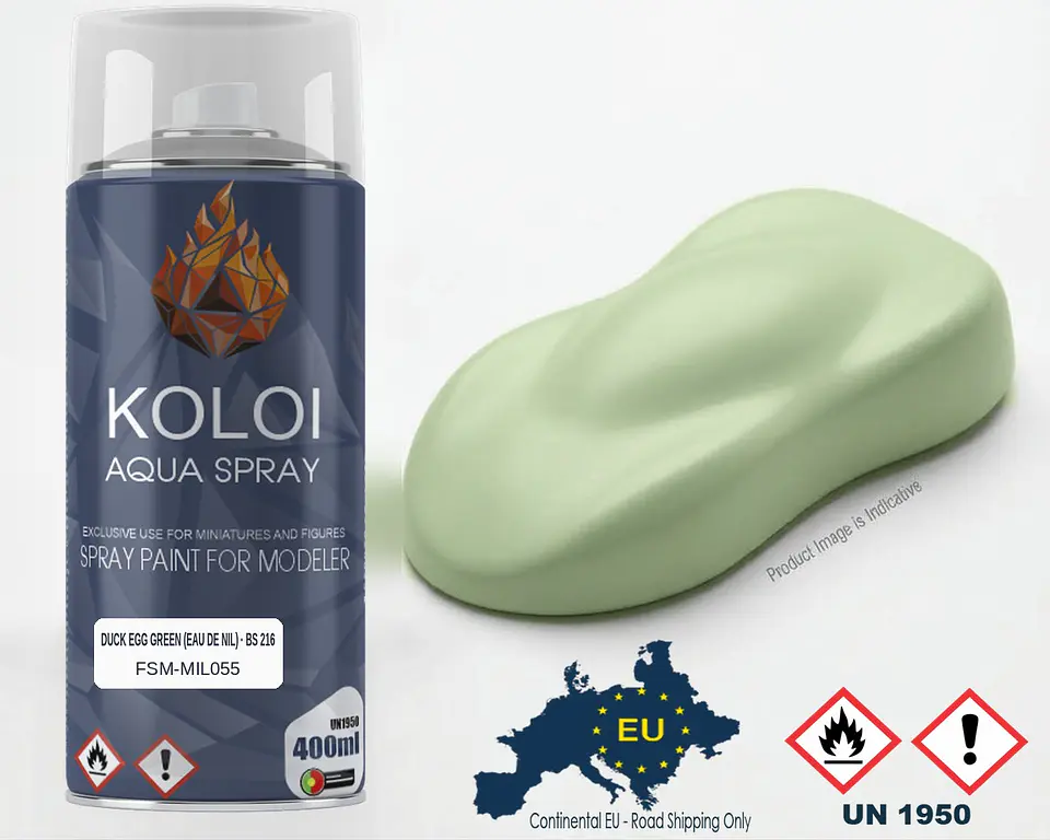 RAF Duck Egg Green (Eau de Nil) BS 216 – Koloi Aqua Spray 400ml 1