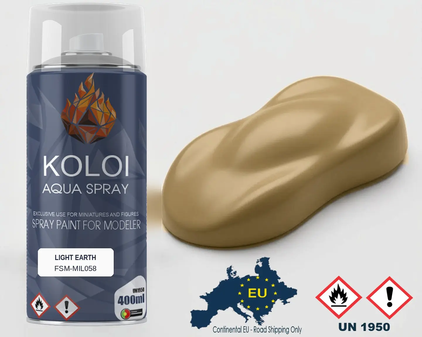 RAF Light Earth – Koloi Aqua Spray 400ml 1