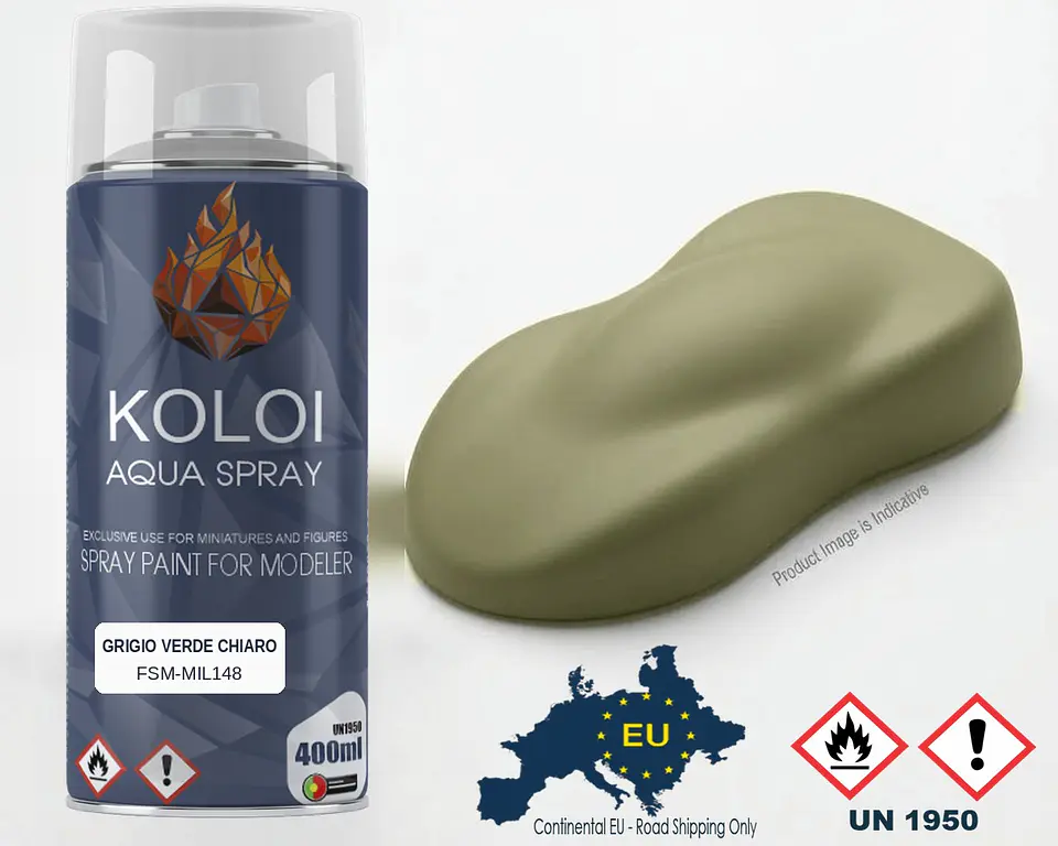 Grigio Verde Chiaro (Regio Esercito) – Koloi Aqua Spray 400ml 1