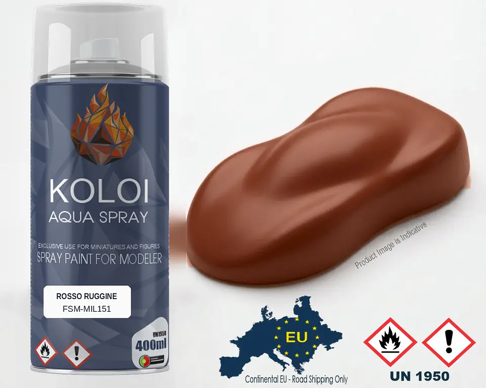 Rosso Ruggine (Regio Esercito) – Koloi Aqua Spray 400ml 1