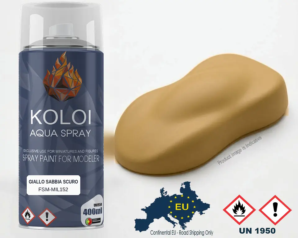 Giallo Sabbia Scuro (Regio Esercito) – Koloi Aqua Spray 400ml 1