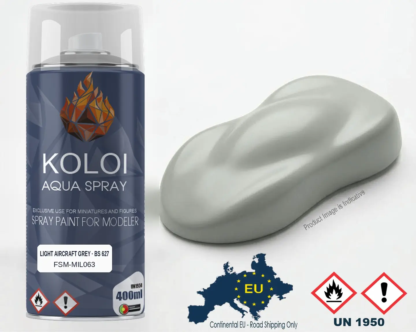 RAF Light Aircraft Grey BS 627 – Koloi Aqua Spray 400ml 1