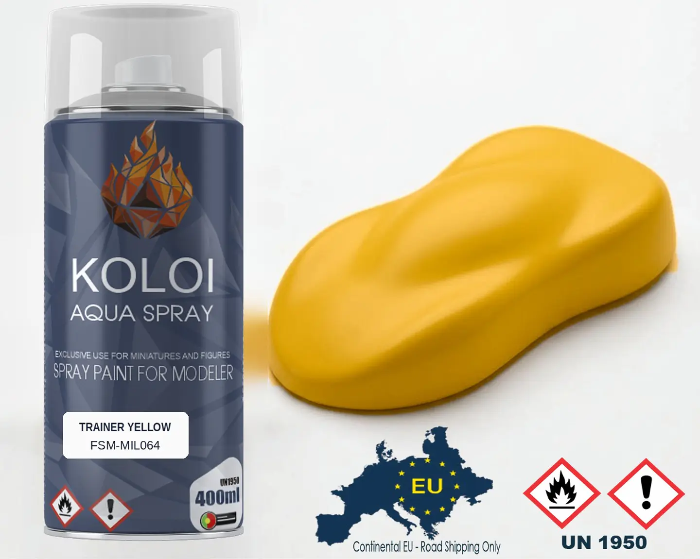 RAF Trainer Yellow – Koloi Aqua Spray 400ml 1