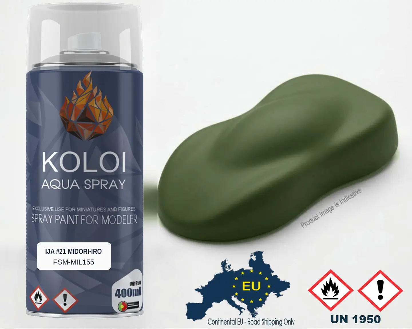 IJA #21 Midori-iro (Green) – Koloi Aqua Spray 400ml 1