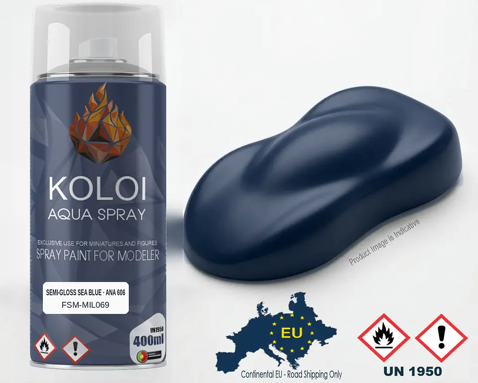 Semi-Gloss Sea Blue ANA 606 (FS 25042) – Koloi Aqua Spray 400ml 1