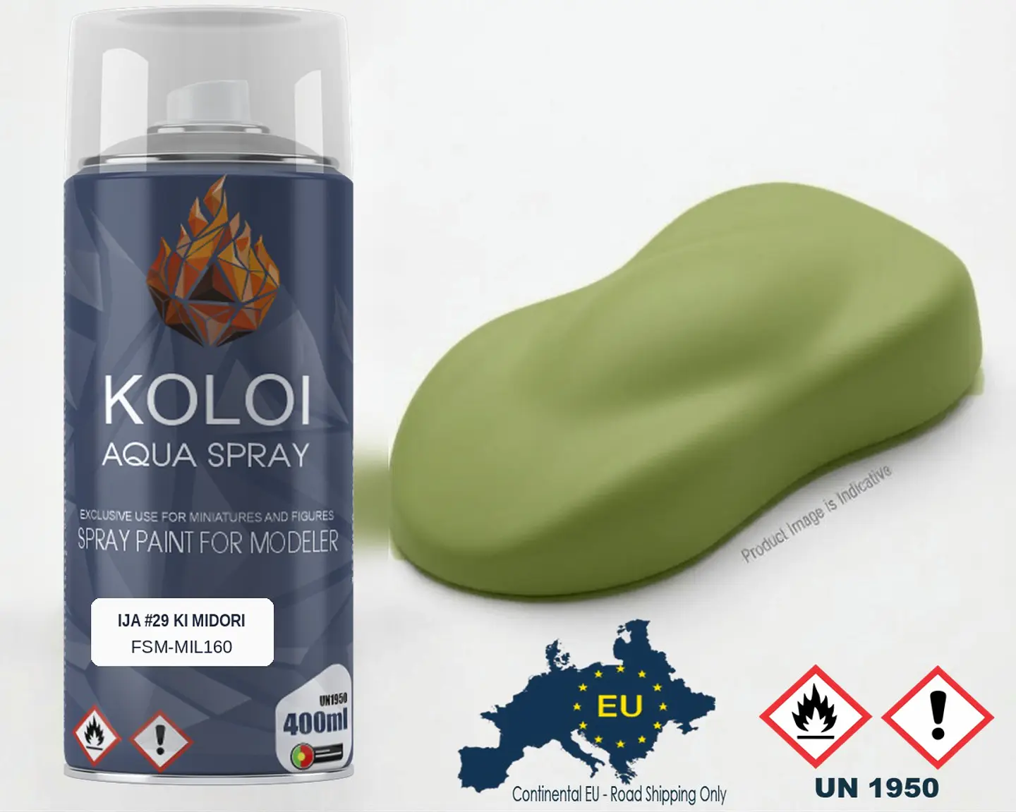 IJA #29 Ki Midori (Yellow Green) – Koloi Aqua Spray 400ml 1